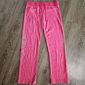 BCBG Pink Jumpsuit with Silver Accents